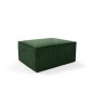 Pouf modulaire vert en velours côtelé - Compact SALMA