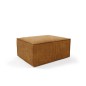 Pouf modulaire moutarde en velours côtelé - Compact SALMA