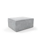 Pouf modulaire gris clair en velours côtelé - Compact SALMA